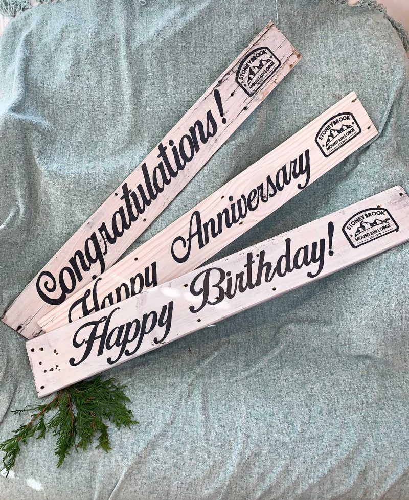 3 Custom Painted pallet signs