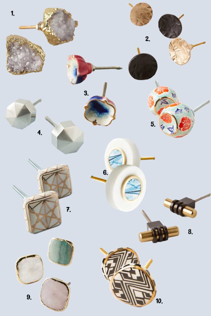 novelty knobs from Anthropologie