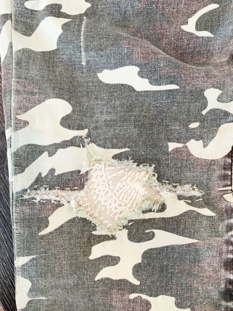 How To Fix Ripped Pant Knees That Look Amazing! Double Arrow Designs