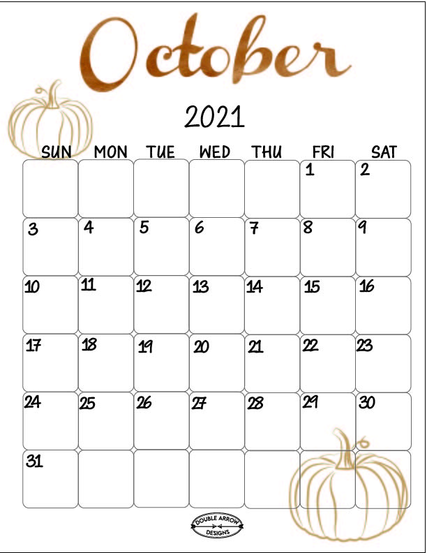 october calendar for binfer