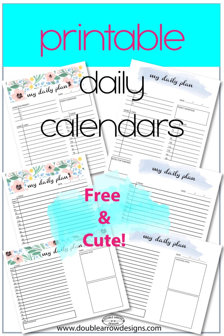 daily planners six options