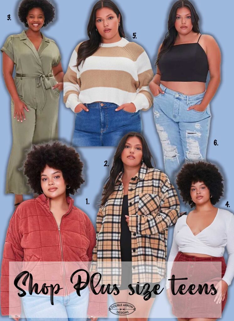 Plus size young outlet fashion