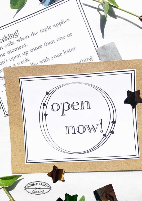 open now letter for open when letters