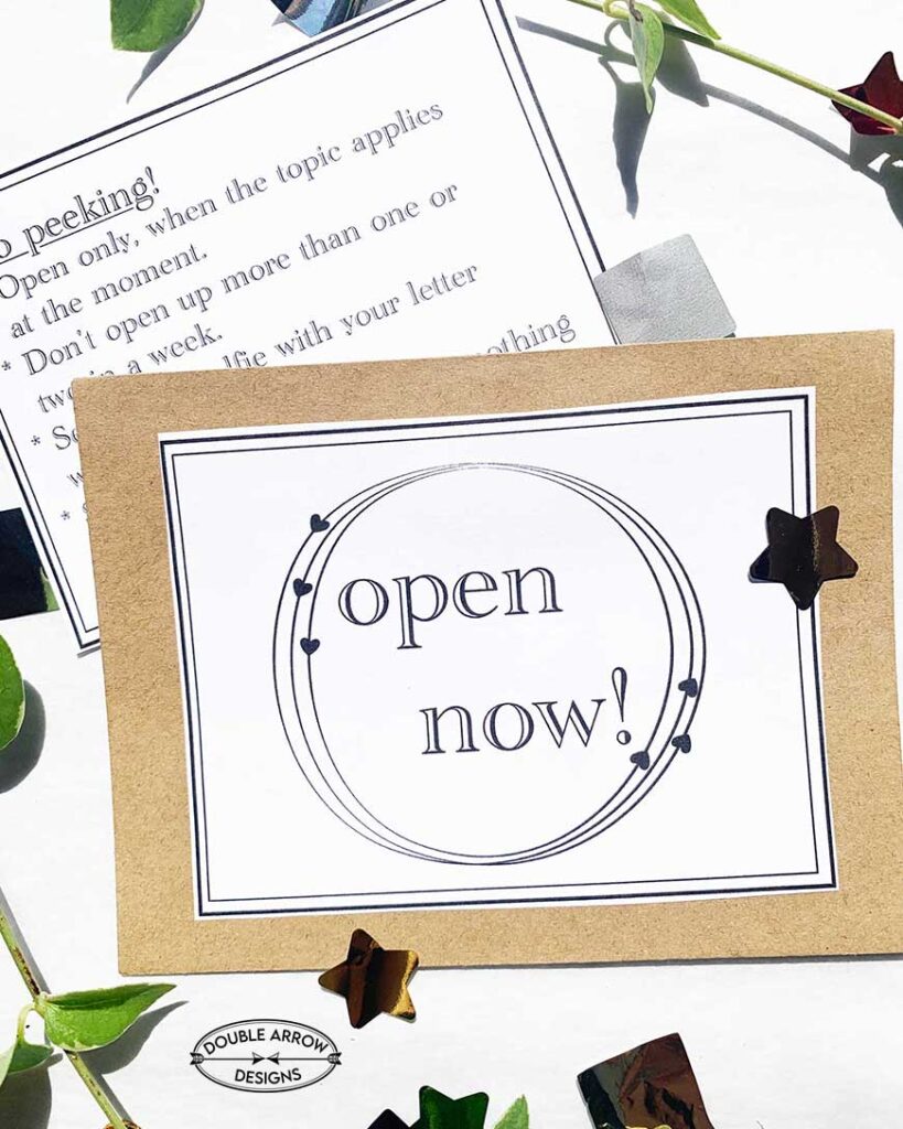 open now letter for open when letters