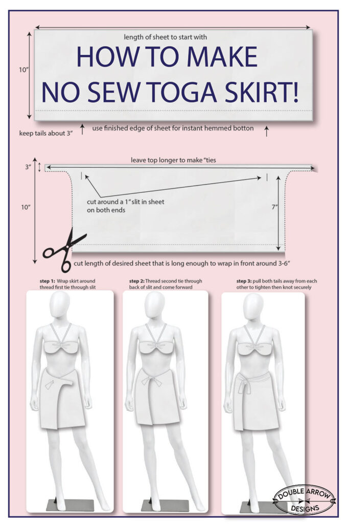 how to make a toga out of a sheet