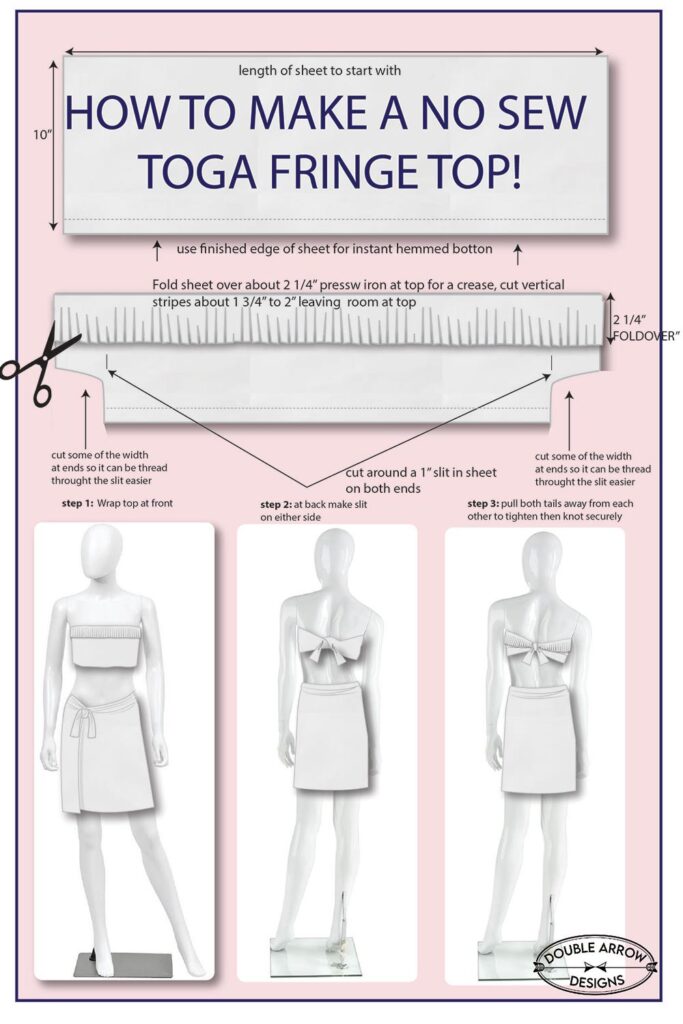 how to make a toga out of a sheet