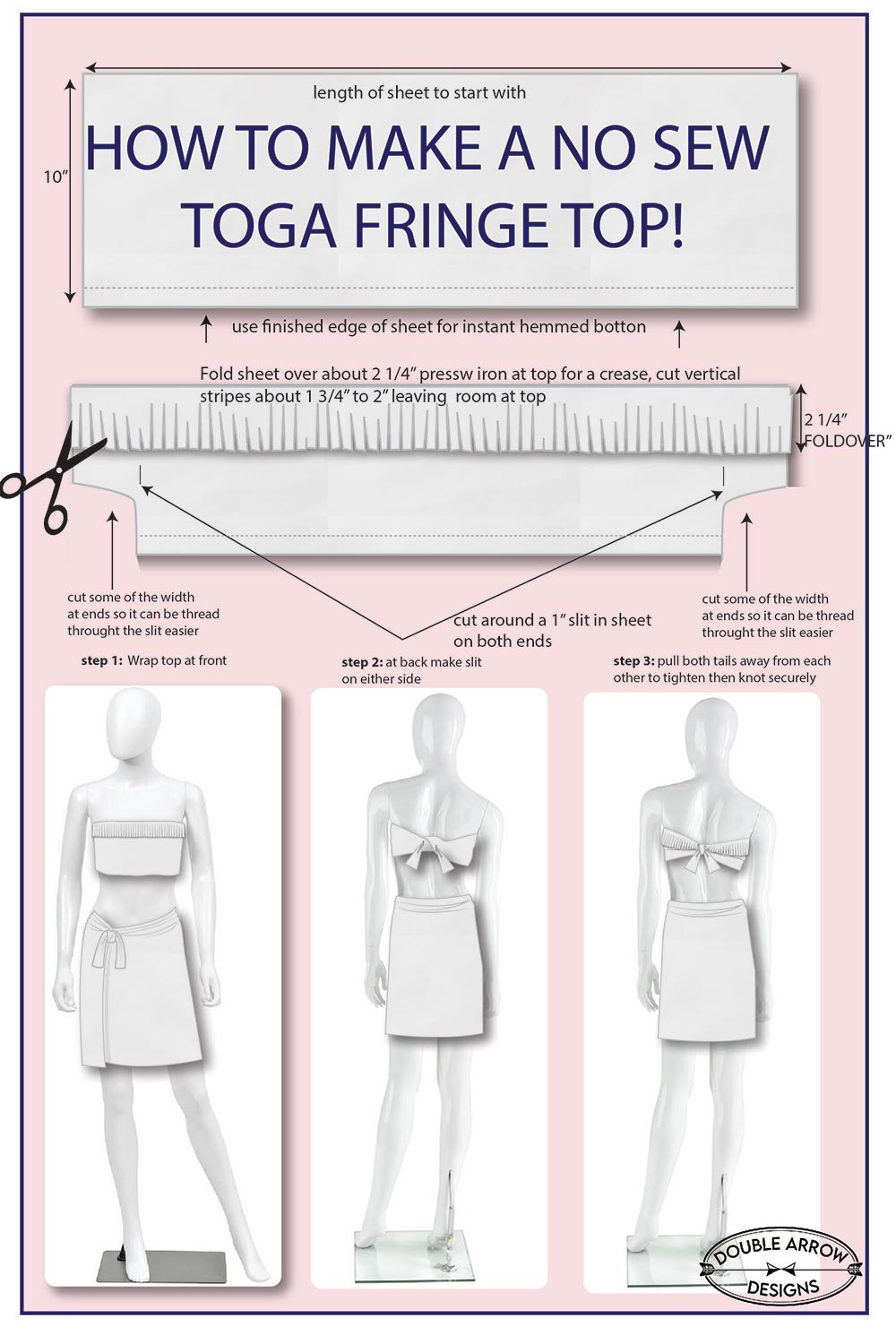 How To Make Cute Togas In Quick Easy Steps! Double Arrow Designs