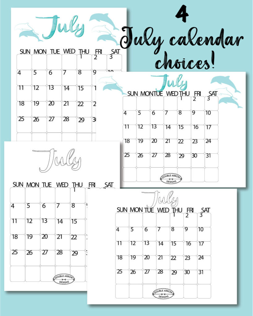 4 july calendar choices