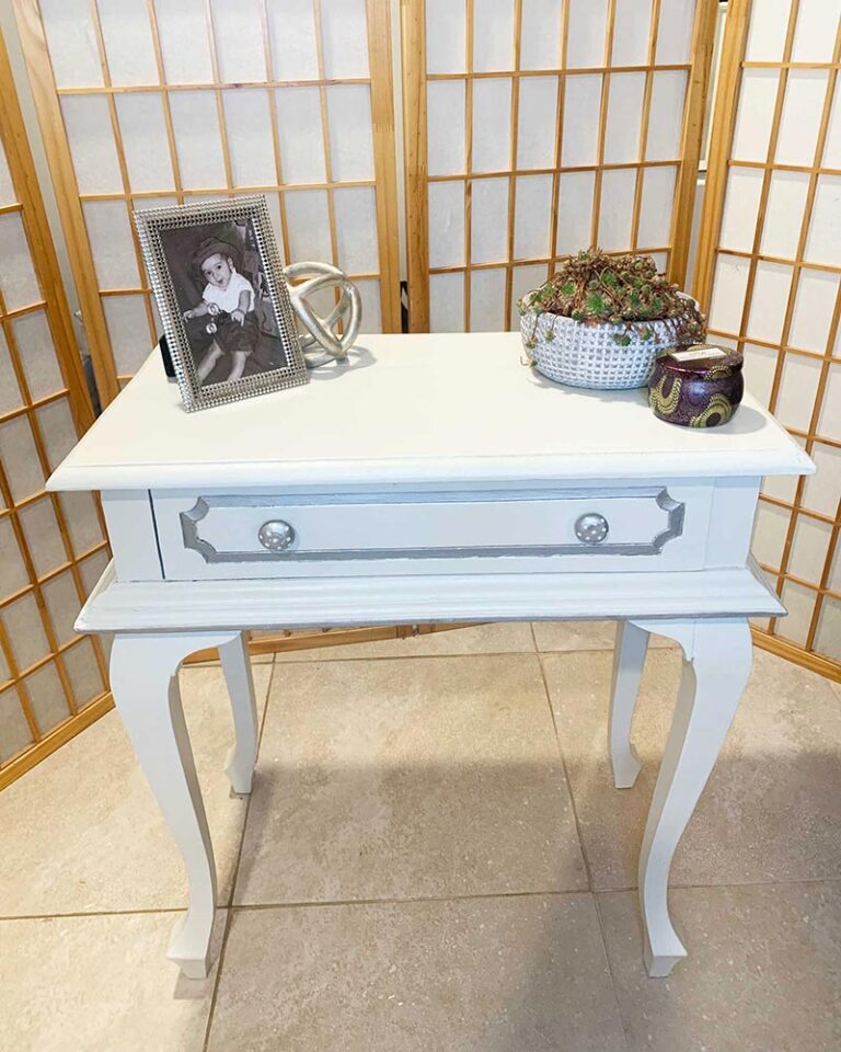 painted side table