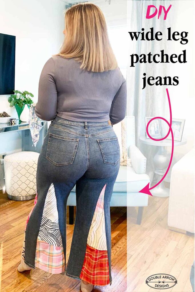 How to Make Patchwork Jeans - Faith and Farmhouse