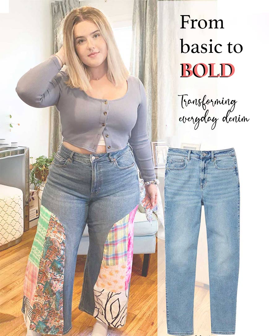 Patchwork Jeans DIY- Free People Hack for way less!