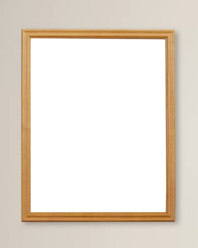 blank frame wood frame for Cocktail Wall Art