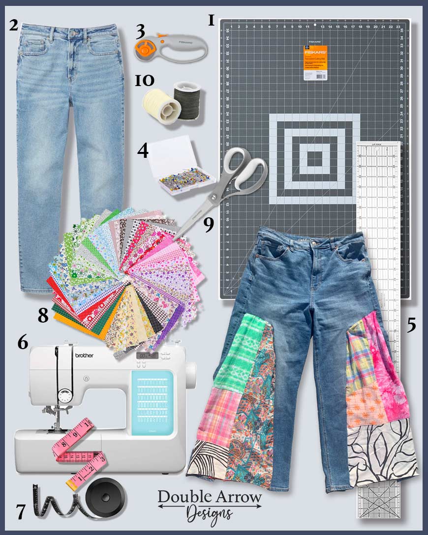 Patchwork Jeans DIY- Free People Hack for way less!