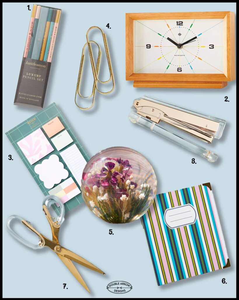 Desk accessories to go with November calendar