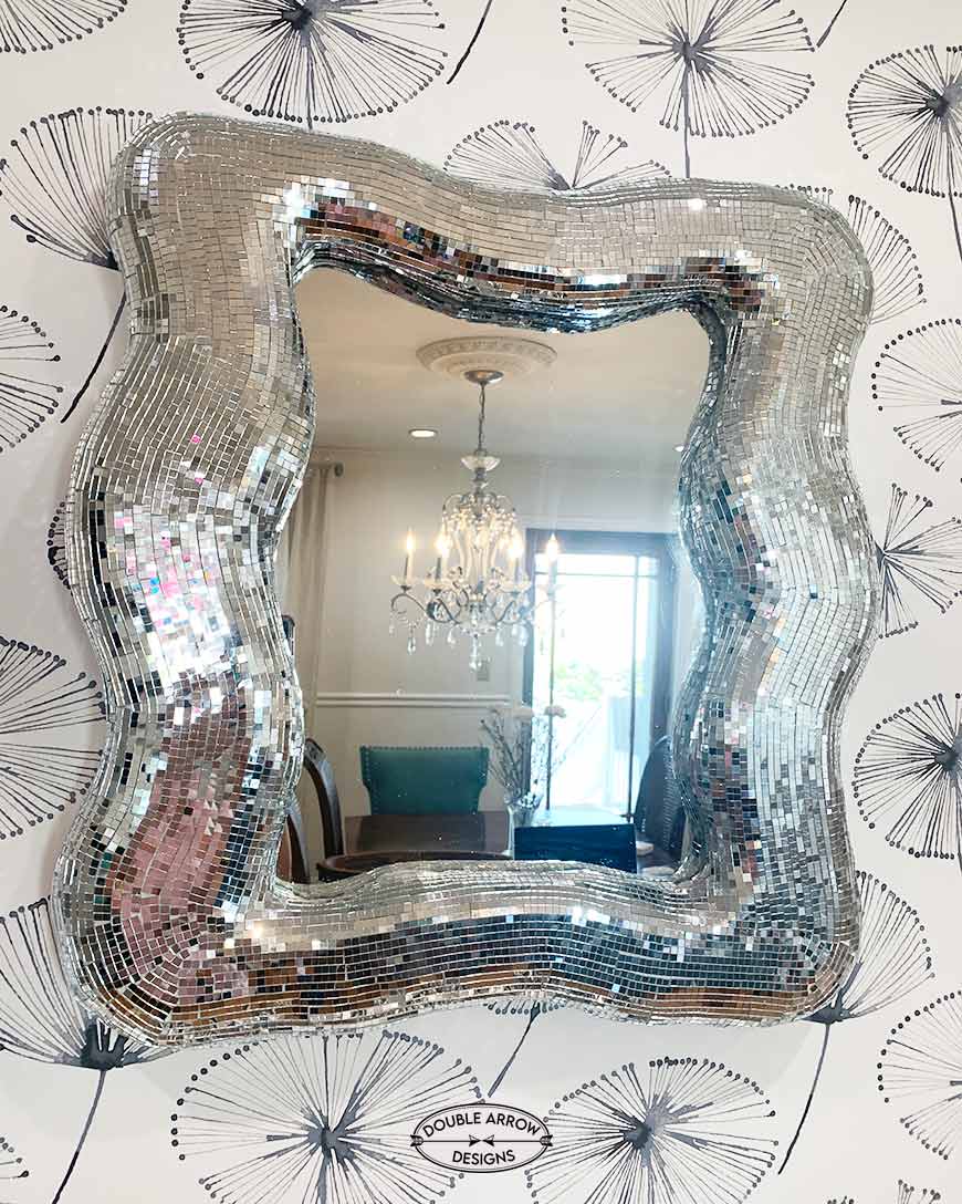 How To Make A Fun Disco Ball Mirror! Double Arrow Designs
