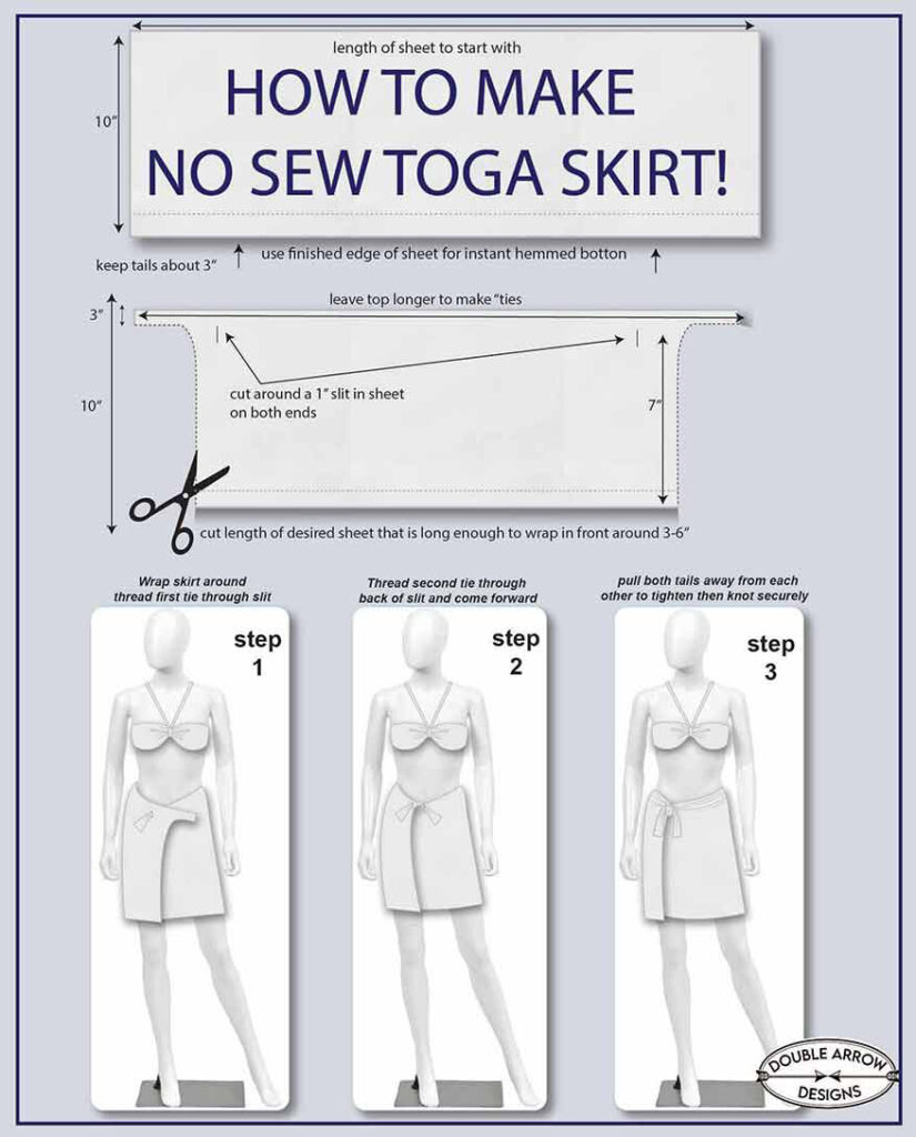 how to make a toga out of a sheet