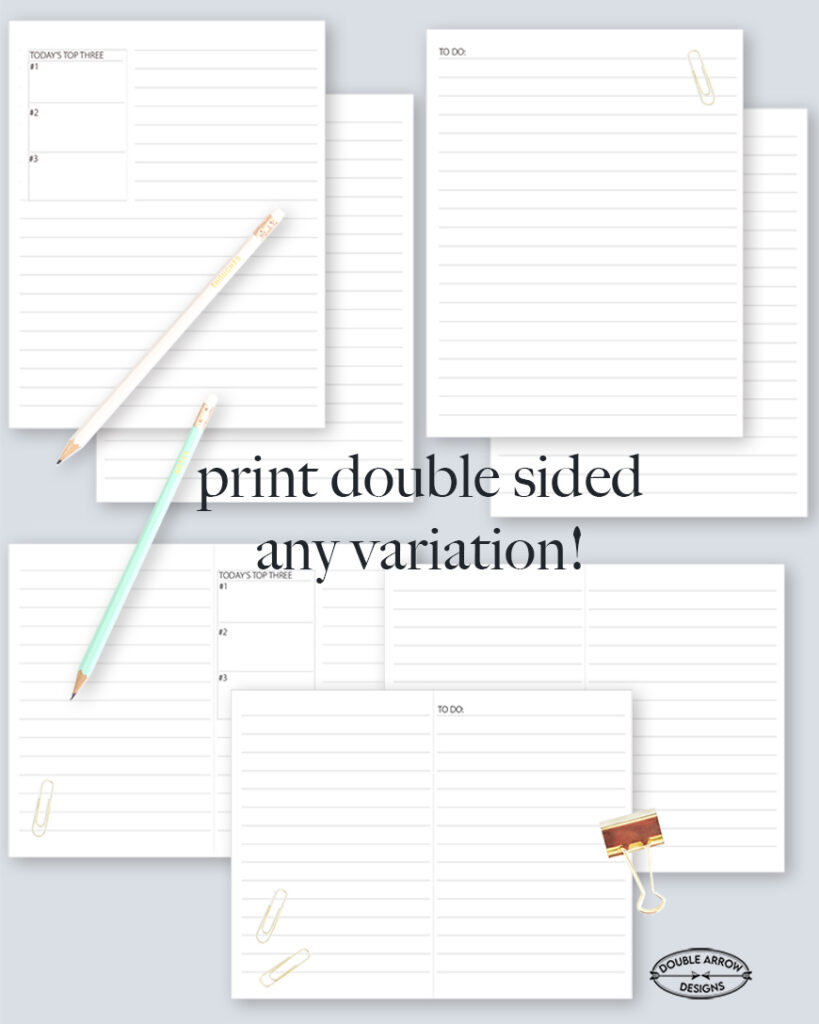 Lined journal template pages 