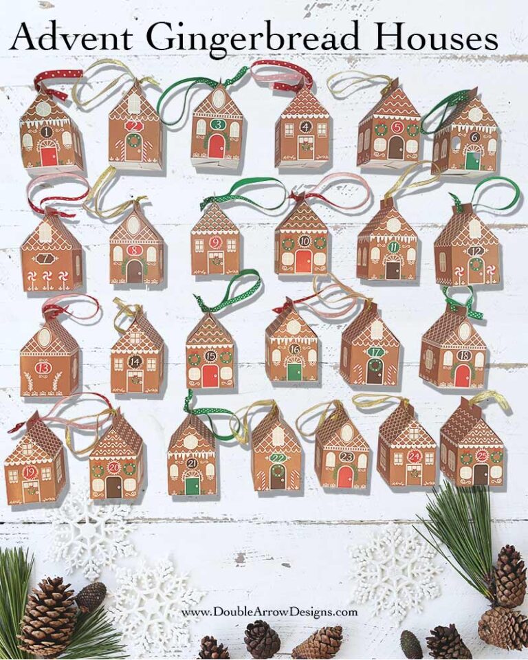 Advent gingerbread houses