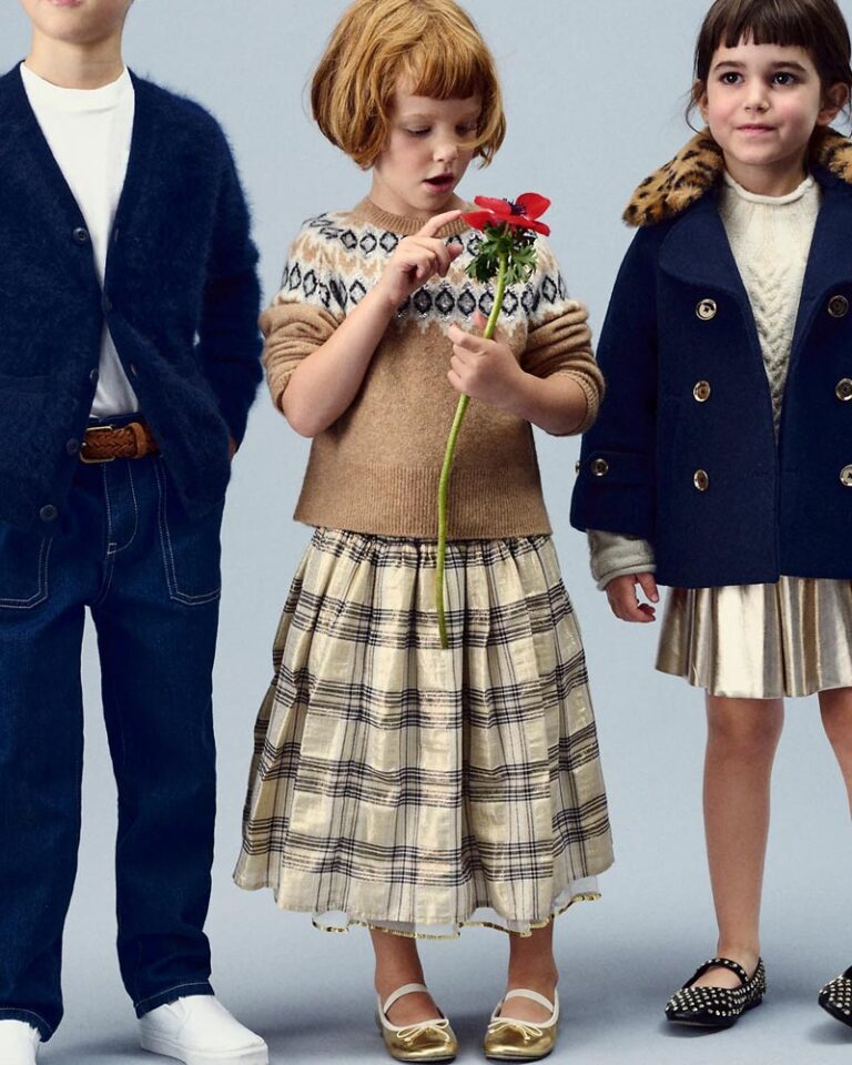 kids in holiday clothes.