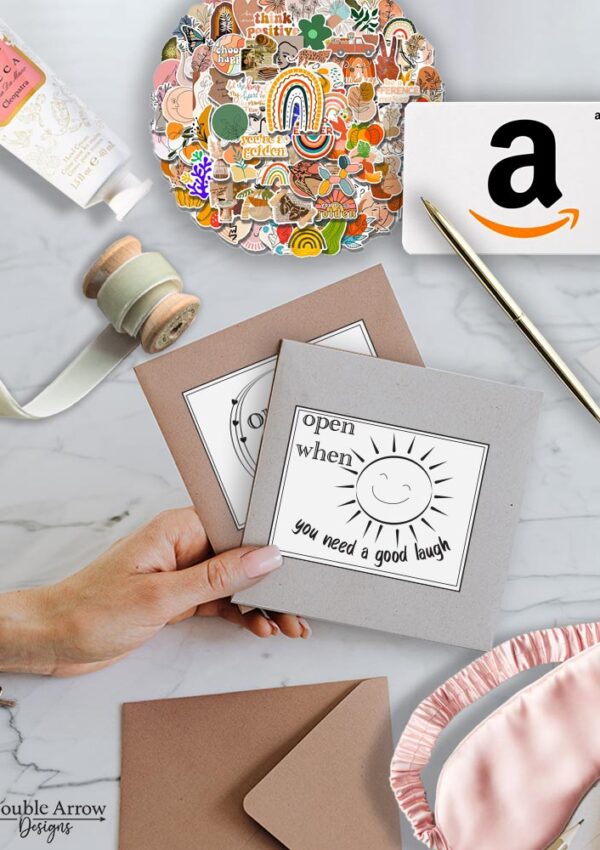 open when envelopes with items to put in open when envelopes
