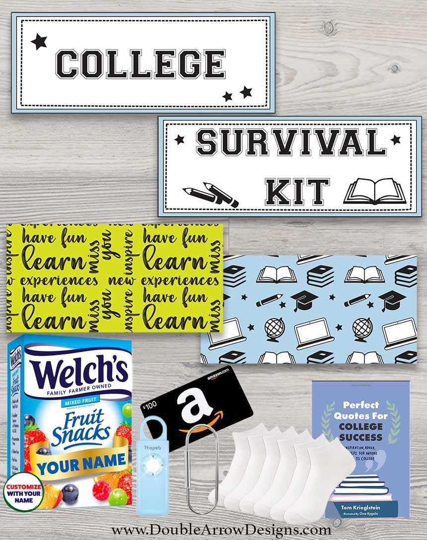 Student Care Package Labels, Create a Perfect Package!