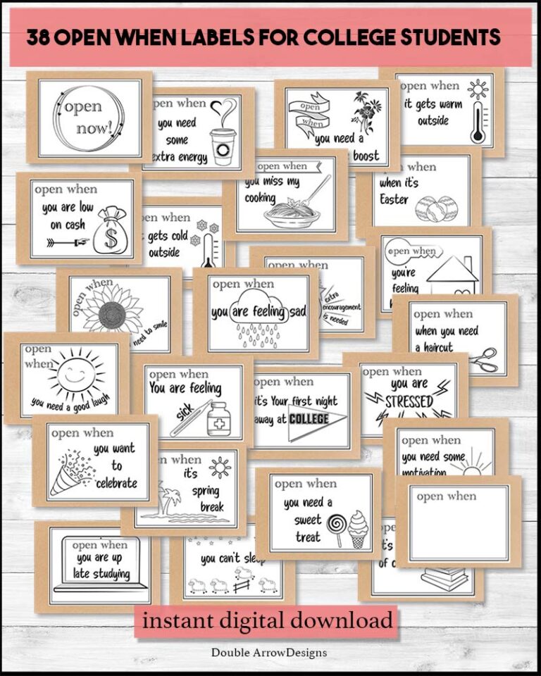 open when letters, open when labels on brown envelopes