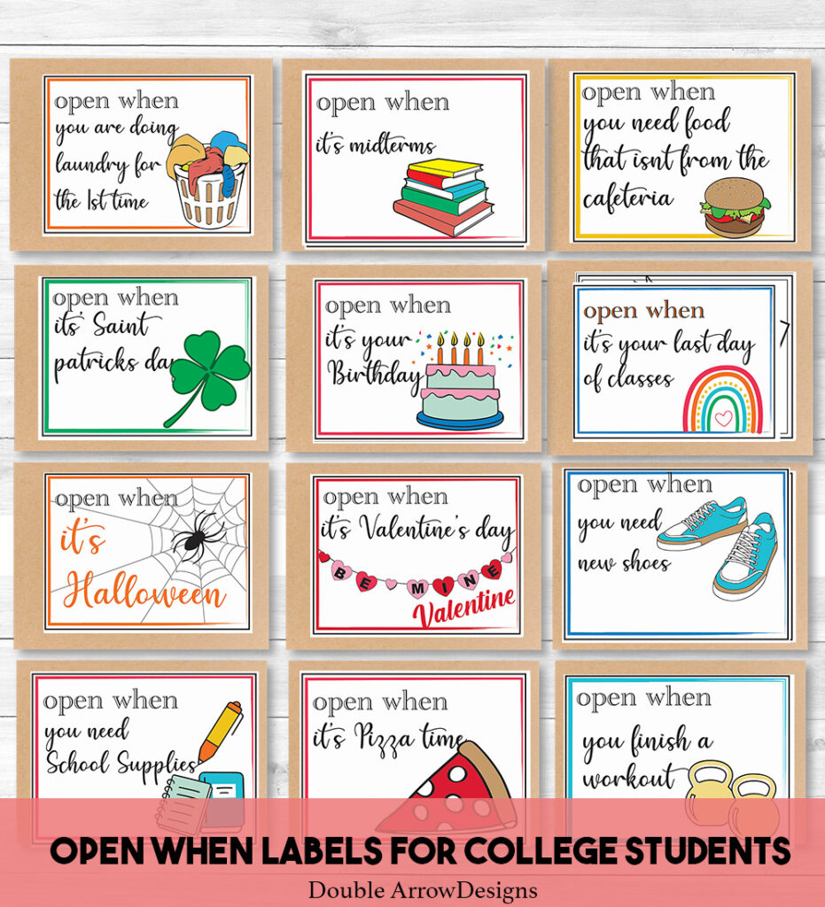 additional open when labels with 12 open when for the holidays