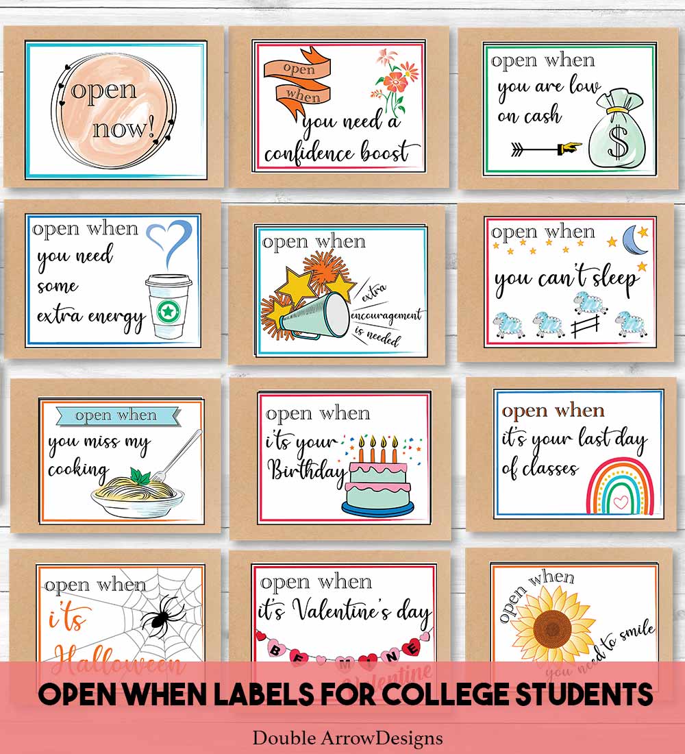open when labels with open now label, the rules an a variety of open when prompts